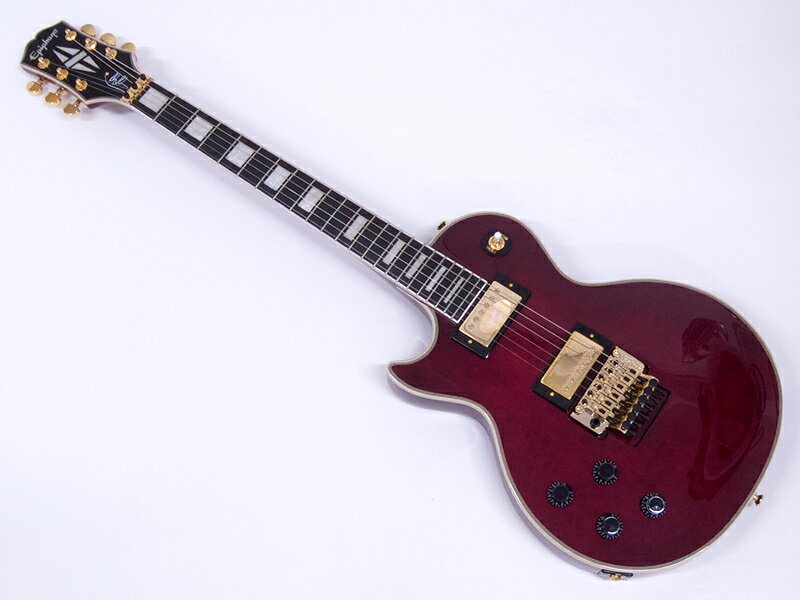 Epiphone エピフォン Alex Lifeson Les Paul Custom Axcess Quilt Left-handed 左用 レフトハンド Rush アレックス・ライフソン レスポール
