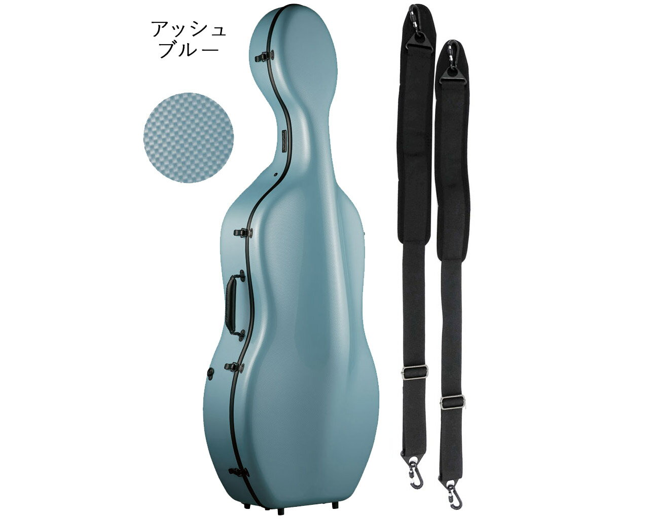 Carbon Mac ( カーボンマック ) CFC-3 チェロ ケース アッシュブルー ABL ハードケース 4/4 リュック カーボンファイバー cello cases ash blue 北海道 沖縄 離島 代引き 同梱不可