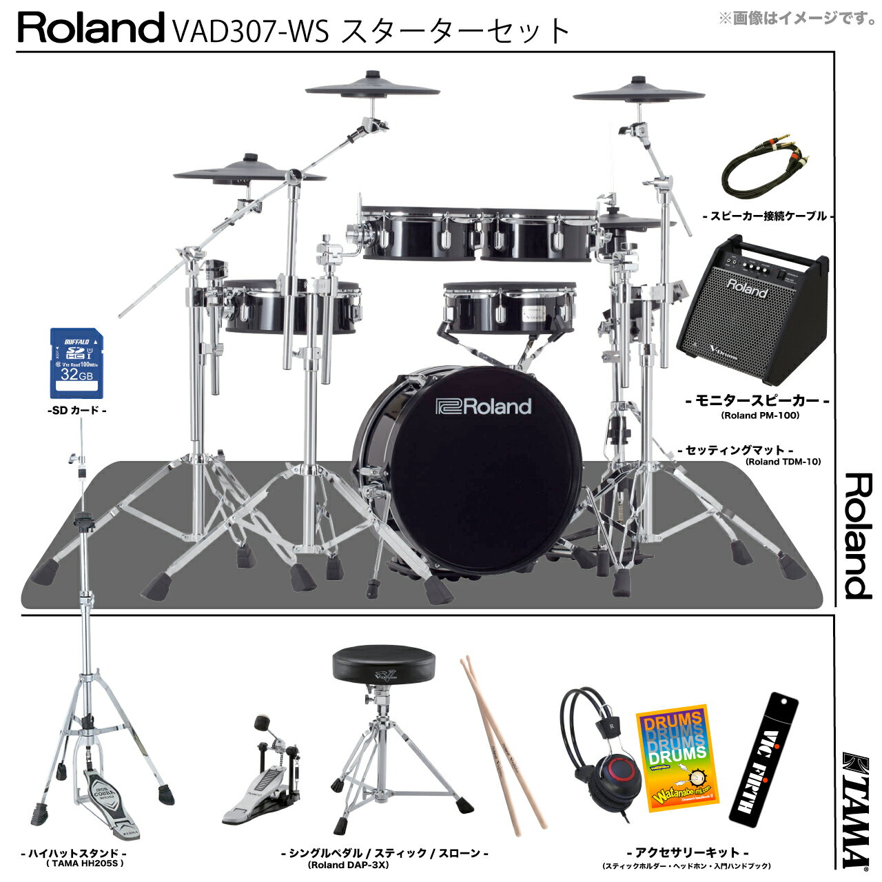 Roland (  ) ¨Ǽǽ VAD307 WS Roland  դ 췿֥ɺѡ ò ߸ͭ ̸ ò 