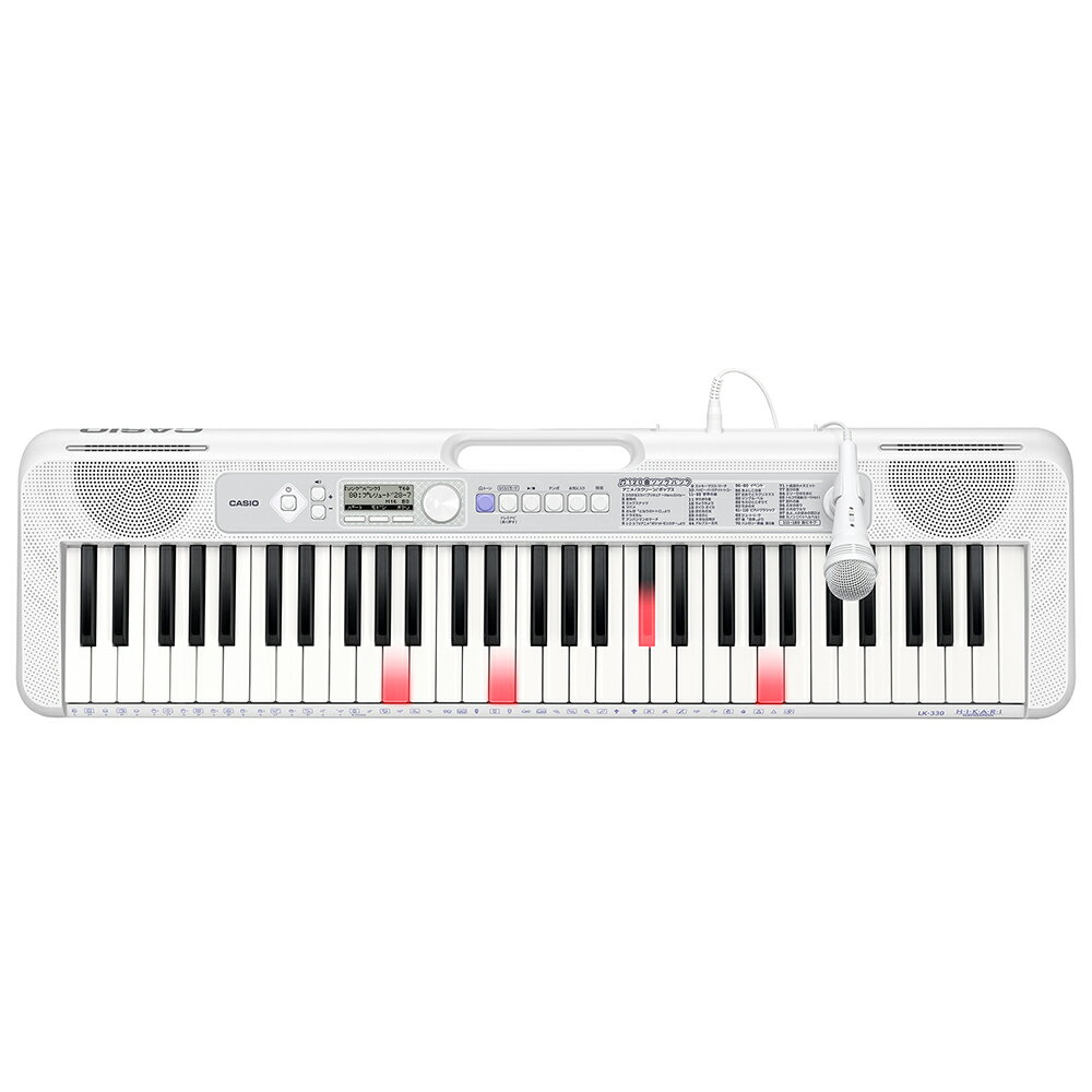 CASIO ( カシオ ) LK-330 Casiotone 光ナビゲーションキーボード 61鍵盤 お子様 練習 誕生日プレゼント クリスマスプレゼント