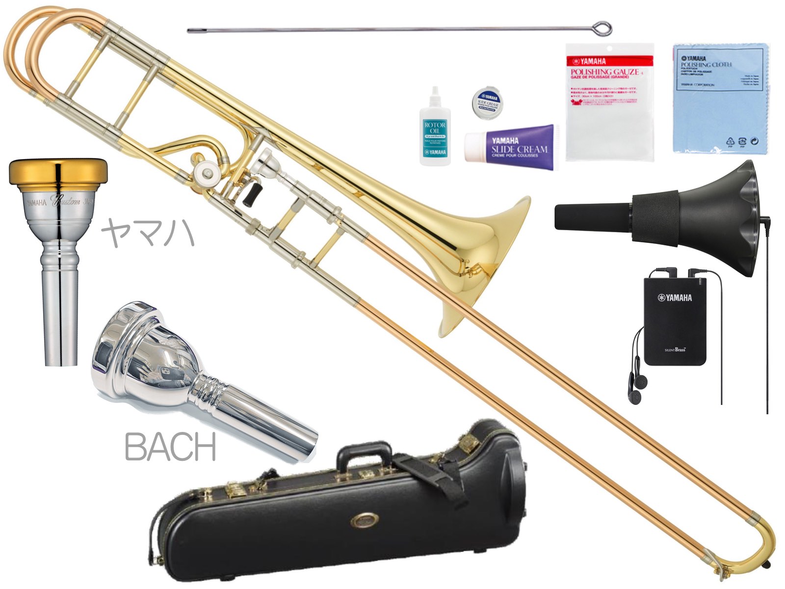 YAMAHA ( ヤマハ ) YSL-825 テナーバストロンボーン 太管 オープンラップ イエローブラス カスタム Xeno Tenor Bass …