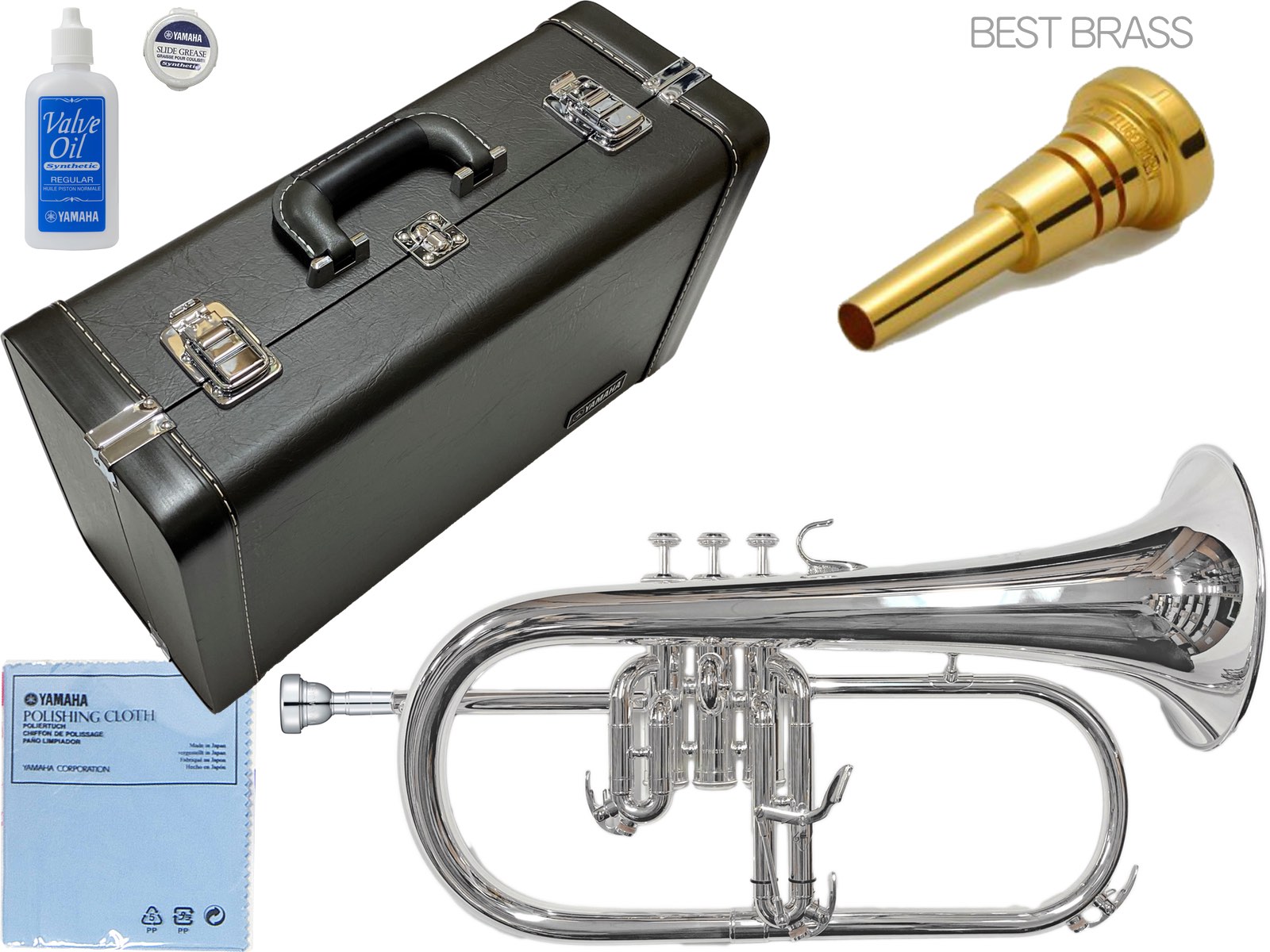 YAMAHA ( ヤマハ ) YFH-631GS フリューゲルホルン 銀メッキ 管楽器 シルバー プロフェッショナル Professional Flugelhorn セット E　北海道 沖縄 離島不可