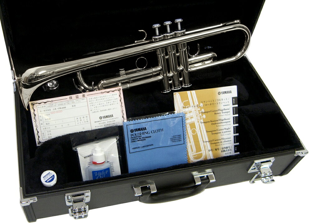 YAMAHA ヤマハ 5年保証サービス対象 YTR-2330S トランペット 銀メッキ シルバー 管楽器 B♭ Trumpet セットR　以下対応不可 北海道 沖縄 離島 代引き