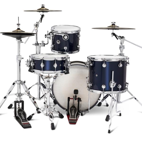 DW �ǥ������֥� DWe 4-Piece Complete Bundle Kit Midnight Blue Metallic Lacquer��DWe 4-Piece�ۡ�����Բ� �� �Żҥɥ�� ����ɥ� �ɥ�ॻ�å� ���������ƥ��å��ɥ�� ��Ͽ �쥳���ǥ��� ���ơ���
