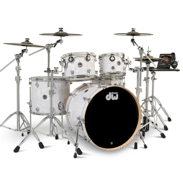 DW ( ディーダブル ) DWe 5-Piece Complete Bundle Kit White Marine Pearl FinishPly【代引不可 】 電子ドラム エレドラ ドラムセット アコースティックドラム 宅録 レコーディング ステージ 最高峰