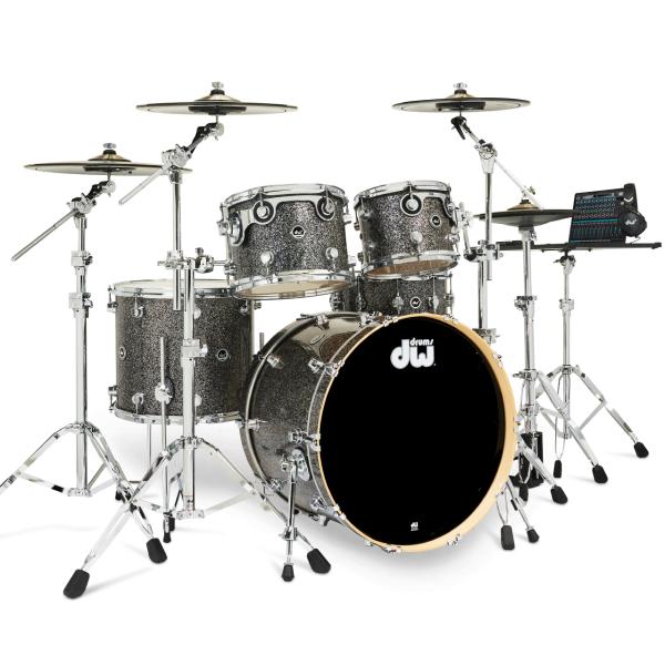 DW ( ディーダブル ) DWe 5-Piece Complete Bundle Kit Black Galaxy FinishPly【代引不可 】 電子ドラム エレドラ ドラムセット アコースティックドラム 宅録 レコーディング ステージ 最高峰