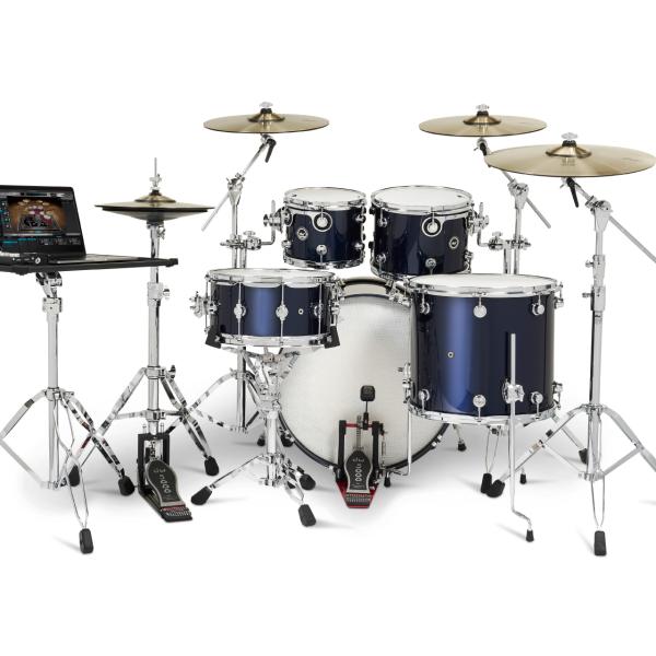 DW ディーダブル DWe 5-Piece Complete Bundle Kit Midnight Blue Metallic Lacquer【DWe 5-P...