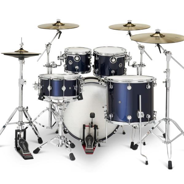 DW �ǥ������֥� DWe 5-Piece Complete Bundle Kit Midnight Blue Metallic Lacquer��DWe 5-Piece�ۡ�����Բ� �� �Żҥɥ�� ����ɥ� �ɥ�ॻ�å� ���������ƥ��å��ɥ�� ��Ͽ �쥳���ǥ��� ���ơ���