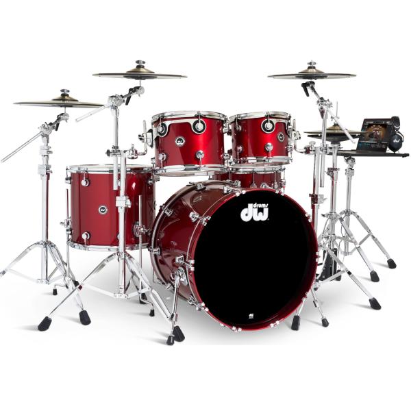 DW ディーダブル DWe 5-Piece Complete Bundle Kit Black Cherry Metallic Lacquer【DWe 5-Pi...