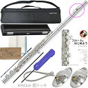 Pearl Flute ( パールフルート ) PF-665RE リングキィ フルート 頭部管 銀製 ドルチェ Eメカニズム オフセット Dolce PF665RE flute Open-Hole セット J　北海道 沖縄 離島不可