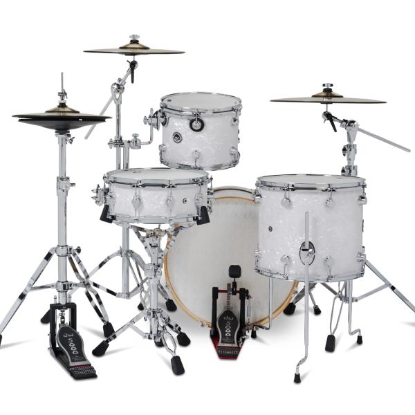 DW �ǥ������֥� DWe 4-Piece Complete Bundle Kit White Marine Pearl FinishPly��DWe 4-Piece�ۡ�����Բ� �� �Żҥɥ�� ����ɥ� �ɥ�ॻ�å� ���������ƥ��å��ɥ�� ��Ͽ �쥳���ǥ��� ���ơ���