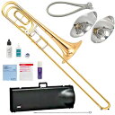 YAMAHA ( ヤマハ ) YBL-421G バストロンボーン ゴールドブラスベル 太管 シングルロータリー Bass Trombone セット D　北海道 沖縄 離島不可