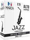 【メール便出荷品】 MARCA ( マーカ ) ジャズ アルトサックス リード 2.5 アンファイルドカット 10枚 1箱 Alto saxophone reed JAZZ unfiled cut 2-1/2　北海道 沖縄 離島不可