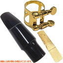 ソプラノサックスマウスピース リガチャー リード セット 初心者 練習用 樹脂製 soprano saxophone mouthpieces　北海道 沖縄 同梱 離島不可