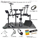 ドラム初心者にもオススメ！表現力と機能を兼ね備えたコンパクトなV-Drums TD-07DMK 3Cymbals Roland TD-07DMKはこれからドラムを始める方にもオススメ！ 必要なものが全て揃ったフルオプションセット！ コンパクトでありながら本格的なサウンドを備えたエントリーモデル！ コンパクトなシンバル・パッドCY-5と、スタンド一体型のキック・パッドにより、TD-07シリーズの中で最も省スペースで使用することができます。 　 タム類は全てメッシュヘッド。 ローランド独自の二層構造のメッシュ・ヘッドは、家でドラムを叩く上で気になる静粛性と演奏感は、世界的にも高く評価され続けています。 使い方も比較的簡単なので機会に苦手意識のある方にもご使用いただけます。 幅広い音楽ジャンルをカバーする本格的な内蔵音色は、細かいレベルでエディットが可能、あなただけのオリジナル・キットをつくることができます。 自分がメトロノームをジャストのタイミングで叩けているかをジャッジしてくれるコーチモードなど演奏のスキルが身につく練習機能も充実。 また、スマホなどをBluetoothでペアリングすることもできるので気軽に好きな音楽に合わせて演奏ができます。 そしてツインペダルにも対応。 エントリークラスのモデルでツインペダルに対応していない機種もある中、こちらはツインペダルにも対応しているのでツインペダルユーザーにもオススメです。 組み立ての説明書も詳しく書かれているので、初めて電子ドラムを組み立てる方もご安心ください。 梱包の段ボールなど少々お荷物がかさばります。ご注文いただく際は予め設置する場所をご用意していただいた方がスムーズかもしれません。 &nbsp; 【コチラのセットは3シンバル仕様！】 コチラのセットは3シンバル仕様！ MDY-STDとCY-8を使ってシンバルを増設可能です。 &nbsp; 【セット内容】 TD-07DMK本体　&times;　1 スティック　&times;　1 スティックケース　&times;　1 ドラムハンドブック　&times;　1 シングルペダル　&times;　1 スローン（イス）　&times;　1 ヘッドホン　&times;　1 セッティングマット( 120cm x 130cm カーペットタイプ)　　x1 モニタースピーカー ( Belcat AP-15DK )　&times;　1 接続ケーブル　&times;　1 3枚目シンバル Roland CY-8　&times;　1 シンバル取り付けアーム Roland MDY-SYD　&times;　1 ※セット内容のハードウェアやアクセサリーに関しまして※ 在庫状況により同等の製品へ変更となる場合がございます。 あらかじめご了承くださいませ。 &nbsp; &nbsp; &nbsp; 【TD-07DMKキット構成】 キック: KD-2　　x　1 スネア: PDX-8　　x　1 ハイハット: CY-5　　x　1 ハイハット・コントロール・ペダル: ハーフ・オープン検出対応　　x　1 タム: PDX-6A x 3　　x　1　※リム・ショット非対応 クラッシュ: CY-5　　x　1 ライド: CY-5　　x　1 ドラム・スタンド: 4本支柱型ラック・タイプ　　x　1 &nbsp; 3枚目シンバル Roland CY-8　&times;　1 シンバル取り付けアーム Roland MDY-SYD　&times;　1 &nbsp; 【付属品】 セットアップガイド 取扱説明書 「安全上のご注意」チラシ 電源アダプター 専用接続ケーブル 保証書 &nbsp; ※こちらは本体のみの販売です。 ※USBオーディオを使用するには、ベンダー・モードに変更してベンダー・ドライバーを使用する必要があります。 &nbsp; 【外形寸法（必要占有面積）（音源、キック・パッド、キック・ペダル、椅子を含む）】 幅（W）1,200 mm 奥行き（D）1,100 mm 高さ（H）1,200 mm 質量&nbsp;&nbsp;&nbsp; 18.0kg &nbsp; 【 TD-07DMK Futures 】 1.&nbsp;&nbsp;&nbsp; 25のプリセット・キット、25のユーザー・キットおよびインスト143音色と搭載したTD-07音源モジュール 2． ドラム・キットをより深く、好みのものに作り上げるためのV-Edit、EQ、アンビエンス、30種類のマルチ・エフェクトを搭載 3． ローランドの伝統的な2 層構造、張り具合の調整も可能なメッシュ・ヘッドを採用したスネアとタム 4． コンパクトなシンバル・パッドCY-5と、スタンド一体型のキック・パッドにより、TD-07シリーズの中で最も省スペースで使用可能 5． シンバルはチョーク奏法も可能 6． グリップに優れた堅牢なクランプを備えた4 本脚のメタル・ラック・スタンド 7． Bluetooth機能を使用すれば、スマートフォン、タブレットやその他のBluetoothデバイスからワイヤレスでサウンドをストリーミング可能、MIDI データの音楽アプリへの送信可能 8． メトロノームを内蔵。テンポはもちろん、拍子やリズム・タイプなど鳴らし方の設定も可能 9． リズム感を鍛えられるコーチ・モードを搭載、上達具合を把握できるので、練習のモチベーションもアップ 10． オーディオおよびMIDI データをPC ソフトウェアに記録するためのUSB ※詳しいスペック等はローランド公式サイトをご覧ください。 &nbsp; &nbsp; ■上記製品仕様は2022年8月時点のものです。■ ※製品の仕様及びデザインは予告なく変更される場合があります。 ※多数のサイトに掲載しております。ご注文のタイミングによりご用意できない場合がございます。あらかじめご了承くださいませ。 随時更新するよう努めてはおりますが、最新状況は常に変動するため合わせてメーカーでもご確認下さい。 &nbsp;