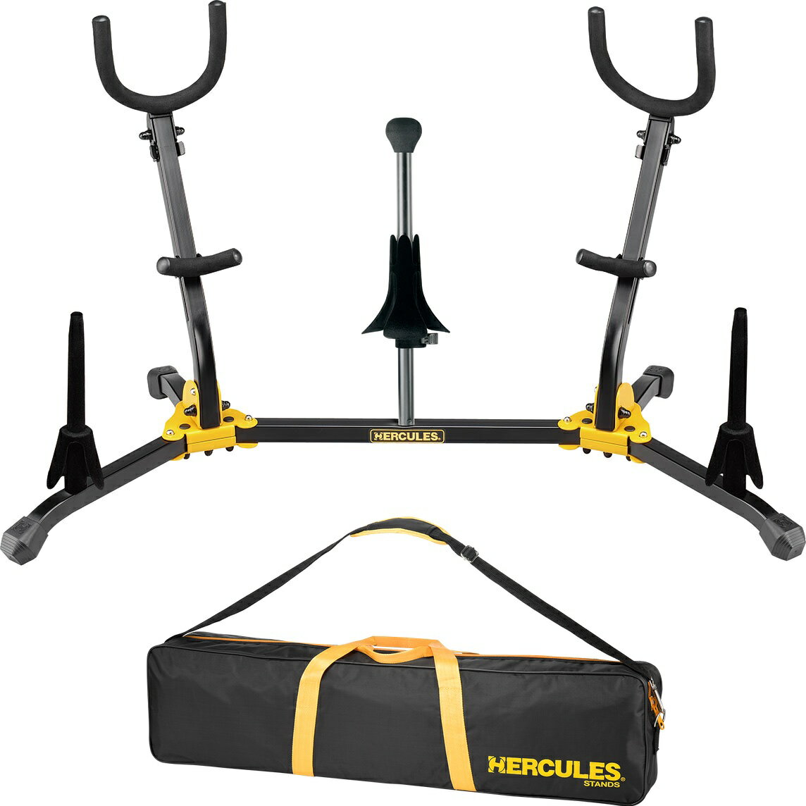 Hercules ( ハーキュレス ) DS538B 5本立て スタンド BSB001 キャリーバッグ ケース セット multi alto tenor sop...