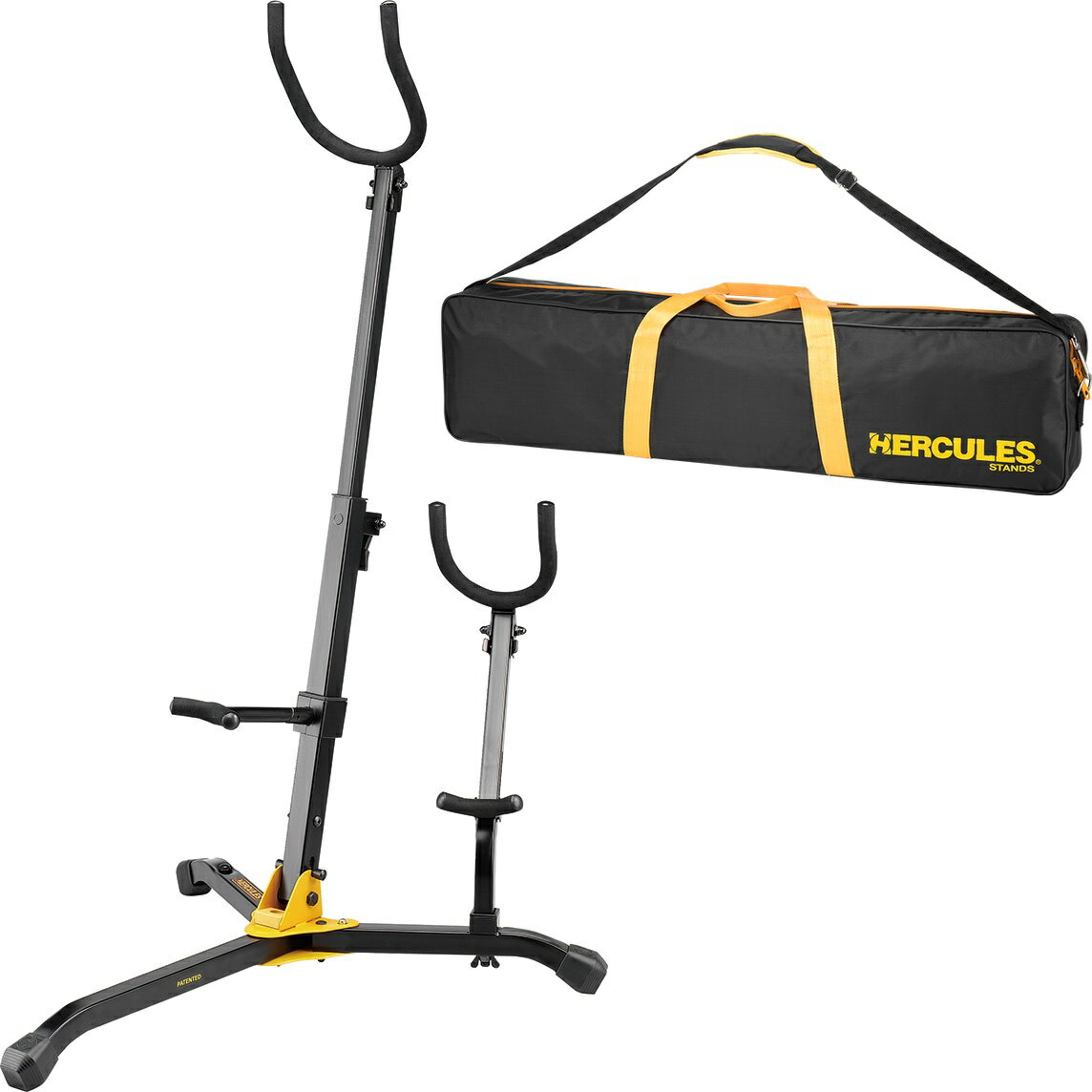 Hercules ( ハーキュレス ) DS536B 2本立て スタンド バリトンサックス アルト テナー Baritone Alto Tenor Sax st...