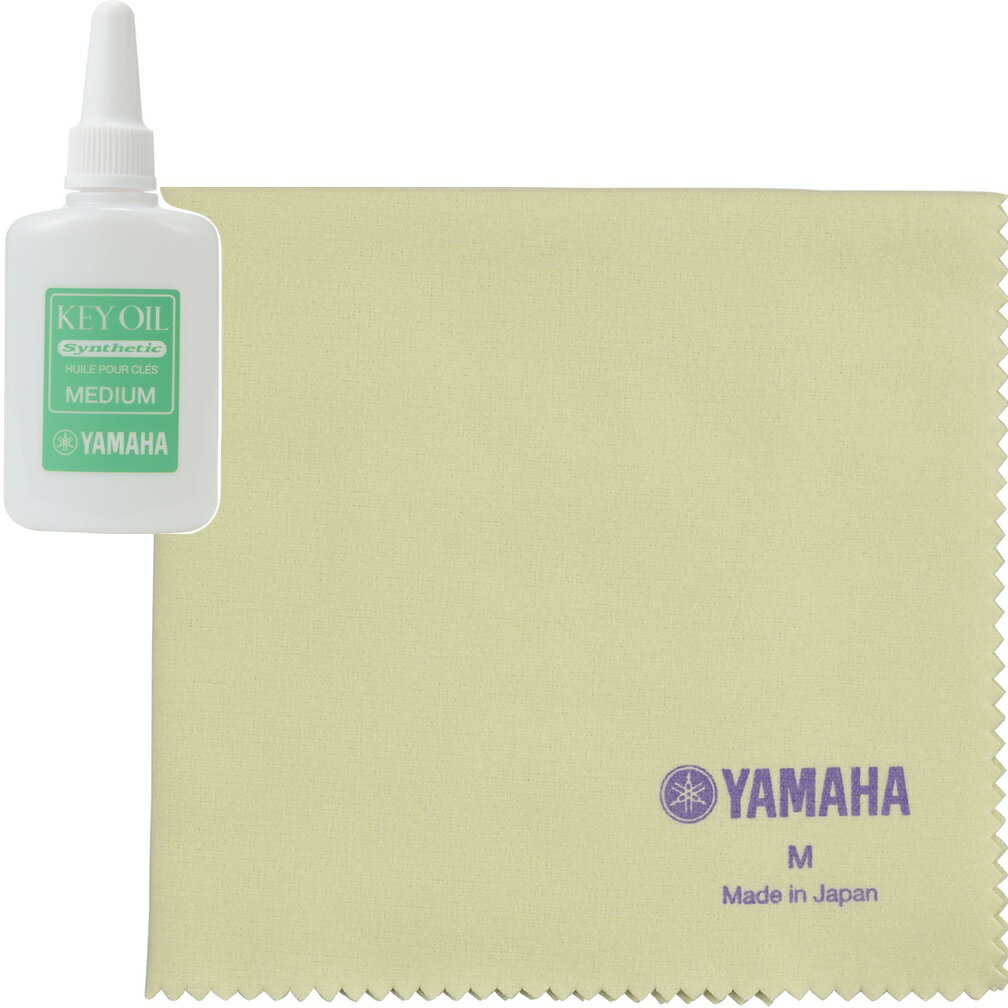 【メール便出荷品】 YAMAHA ( ヤマハ ) KOM3 キイオイルM ミディアム PCM3 ポリシングクロス Mサイズ セット 管楽器 お手入れ用品 KEY...