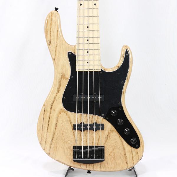 Kikuchi Guitars Custom 5st J Bass Natural with Black Filler  5١ ϥɥᥤ 쥭١