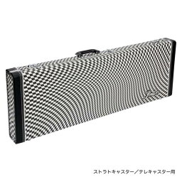 Fender ( フェンダー ) Classic Series Strat/Tele Case Wavy Checkerboard ハードケース エレキギター用 ストラトキャスター テレキャスター 右利き チェッカー【WFC070 】 木製ケース