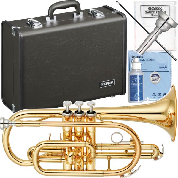 YAMAHA ( ヤマハ ) YCR-2330lll コルネット ラッカー ショート 管楽器 B♭ Cornet gold YCR-2330-3 セット E　北海道 沖縄 離島不可