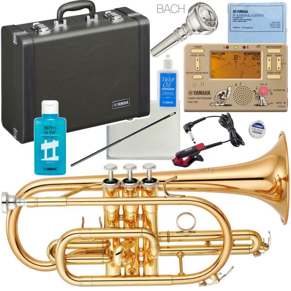 YAMAHA ( ヤマハ ) YCR-4330GII コルネット ラッカー ゴールドブラス ショート 管楽器 B♭ YCR-4330G-2 Cornet GOLD セット E　北海道 沖縄 離島不可