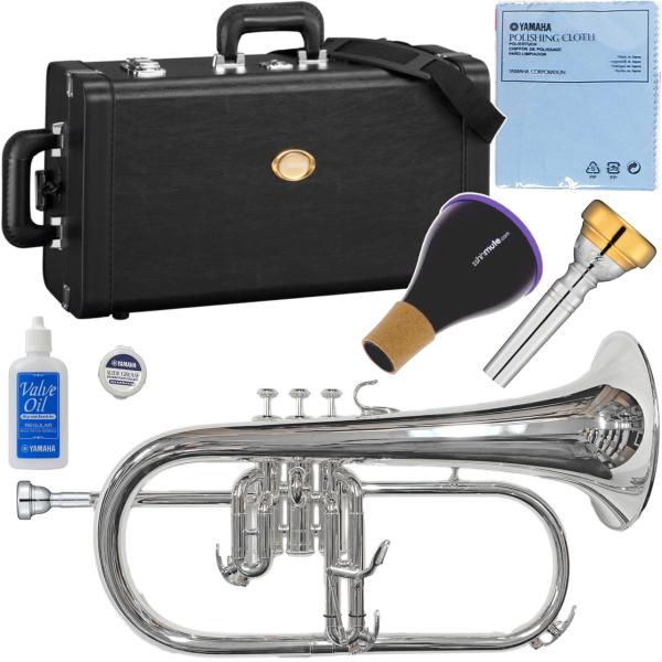 YAMAHA ( ヤマハ ) YFH-631GS フリューゲルホルン 銀メッキ 管楽器 シルバー プロフェッショナル Professional Flugelhorn セット B　北海道 沖縄 離島不可