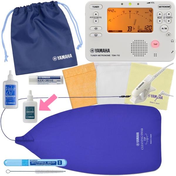 【メール便出荷品】YAMAHA ヤマハ KOSTP5 トランペット お手入れセット チューナーメトロノーム TDM-710IV アイボリー チューナーマイク T...