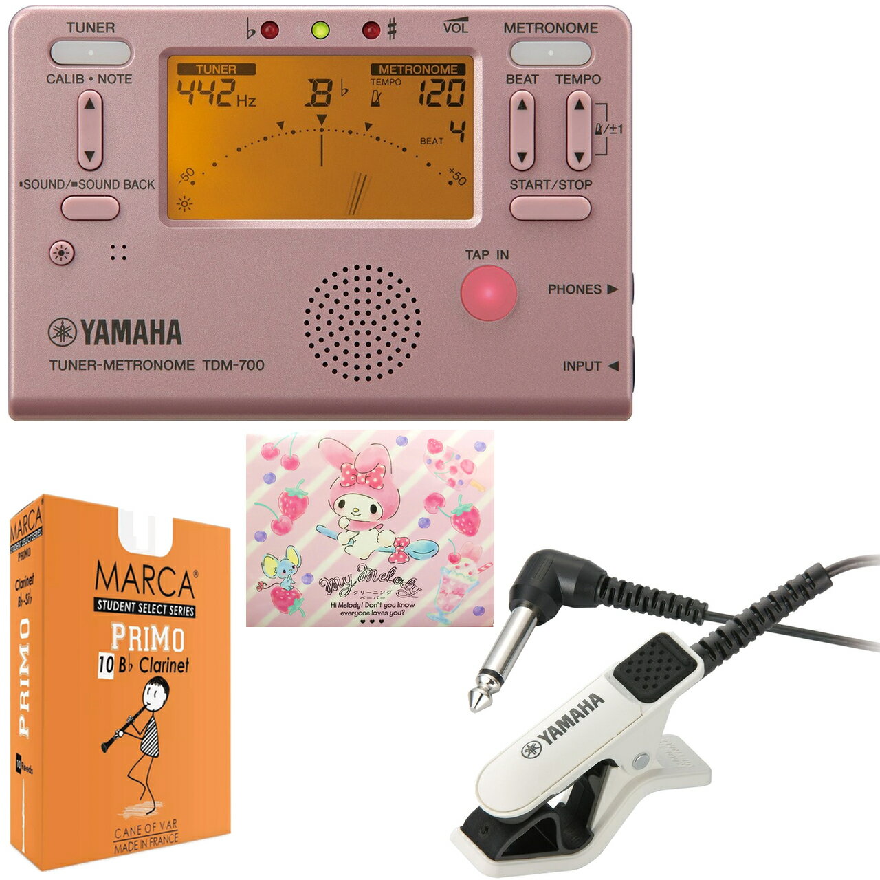 YAMAHA ヤマハ TDM-700P ピンク チューナーメトロノーム クロマチックチューナー 管楽器 吹奏楽 metronome tuner TDM-700 PINK セット P　北海道 沖縄 離島不可