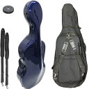 Carbon Mac カーボンマック CFC-3 BLU チェロ ケース ブルー ハードケース 4/4 リュック cello cases blue 青色 セット E 北海道 沖縄 離島 代引き 同梱不可