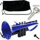 PINSTRUMENTS PCORNET1B コルネット ブルー プラスチック B♭ Pコルネット 楽器 本体 Denis Wickマウスピース Cornet ...