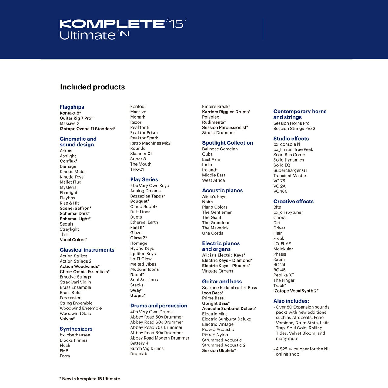 Native Instruments ネイティブインストゥルメンツ Komplete 15 Ultimate UPG for Select DL【35209】