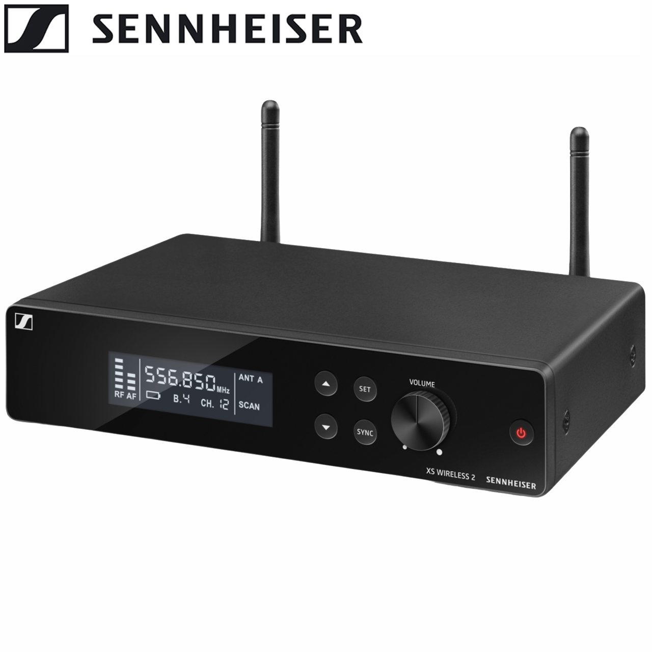 SENNHEISER ( ゼンハイザー ) EM-XSW 2-JB ◆ ワイヤレスシステム ハーフラック1ch受信機 ◆ アナログワイヤレス　B帯 ( 800MHz帯 ) XS Wireless2 シリーズ &nbsp;［ 受信機EM-XSW 仕様 ］ ◆変調 ・ワイドバンドFM ◆周波数範囲 ・806.125-809.750 MHz ◆受信周波数 ・30 周波数、125kHz 間隔で切替 ◆受信方式 ・トゥルーダイバーシティ ◆スケルチ ・3dB&mu;V から28dB&mu;V まで調整可能 ◆アンテナ入力 ・2 x BNCコネクタ ◆AF出力レベル(ピーク偏差、1kHz) ・6.3 mmジャック： +12 dBu / XLR -3M: +12 dBu ◆AF出力調整範囲 ・調整範囲 40dB ◆信号雑音比（1mV、ピーク偏差） ・103 dBA以上 ◆電源 ・12 V DC ◆消費電流 ・300 mA ◆筐体 ・メタル ◆寸法 ・約 200mm x 42mm x 127 mm ◆重量 ・約 680 g &nbsp;　