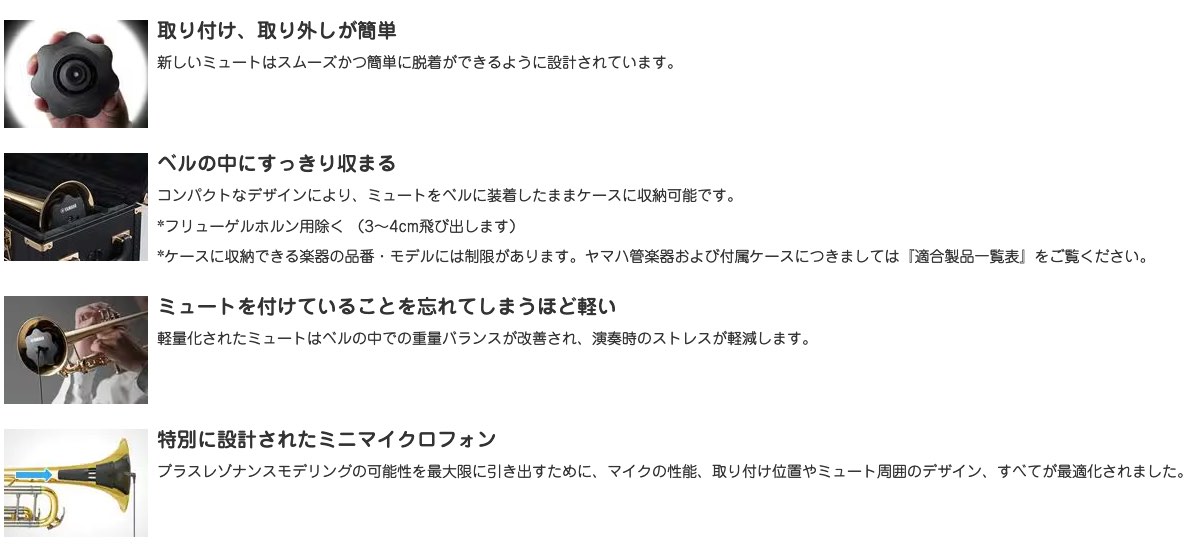 YAMAHA ヤマハ SB3J フレンチホルン サイレントブラス ミュート PM3X-2 silent bra...