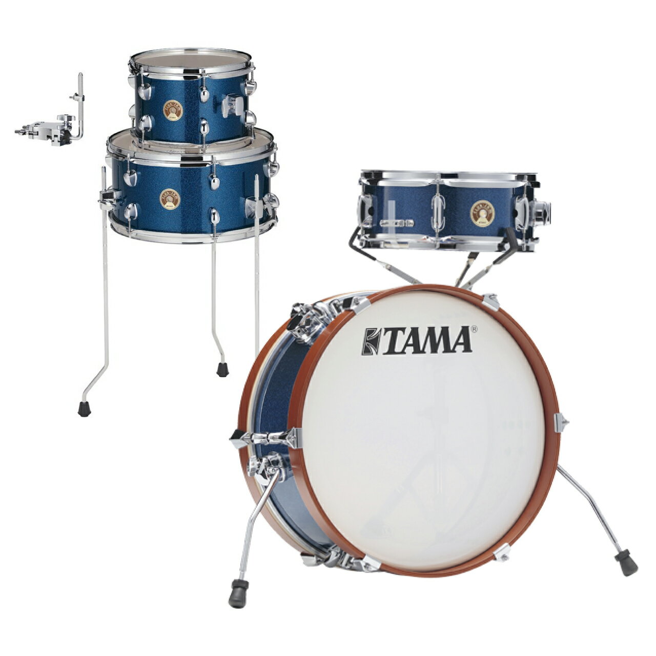 TAMA タマ Club-JAM Mini Kit LJK28S-AQB + LJKT10F14-ISP クラブジャム ドラムセット【マット付 在庫有り】 クラ...
