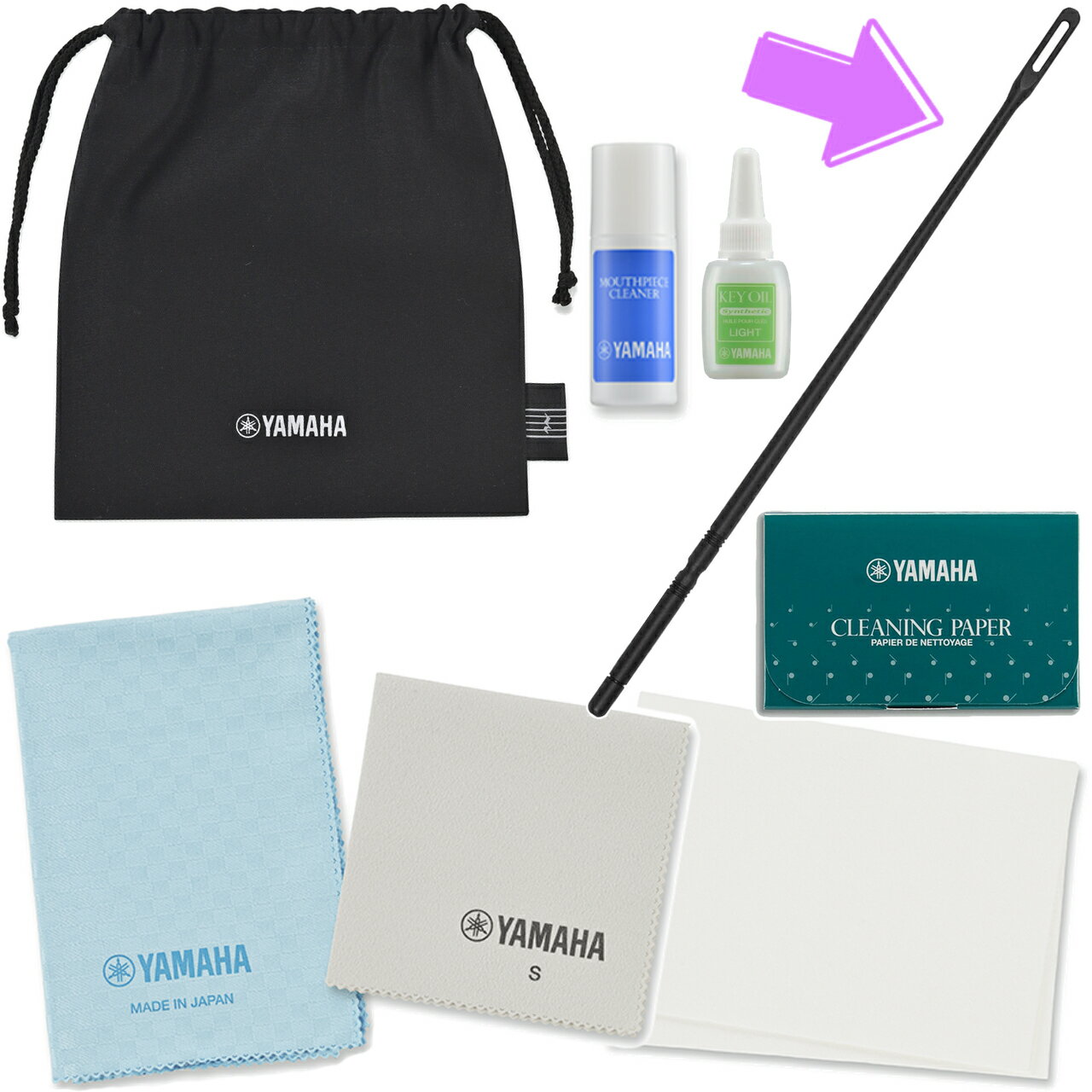 【メール便出荷品】 YAMAHA ヤマハ KOSFL6 フルート お手入れセット クリーニングロッド CRFL2 追加 セット 以下は対応不可 北海道 沖縄 離...
