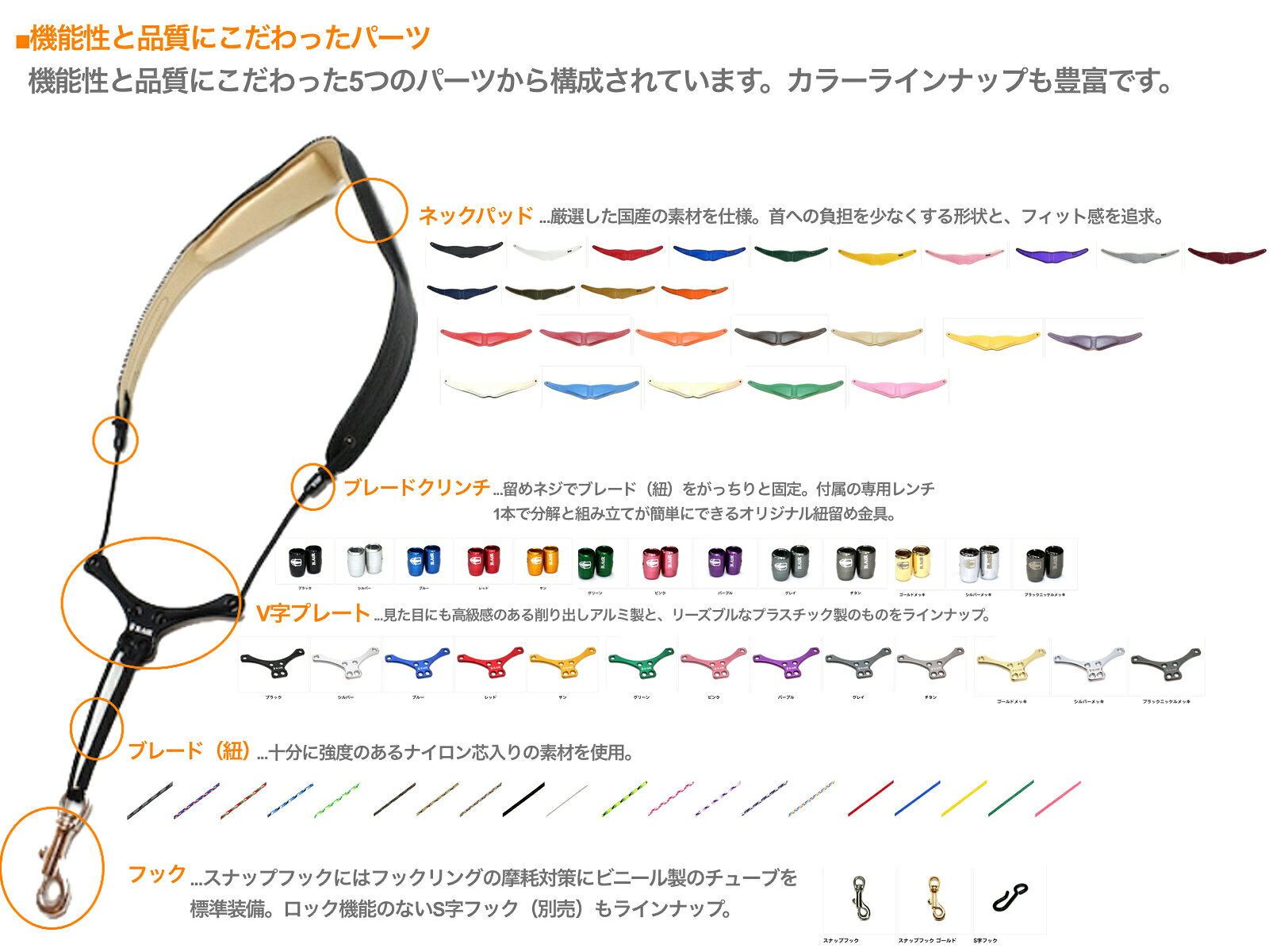 【メール便出荷品】 B.AIR ビーエアー バードストラップ カスタマイズ ウォッシャ...