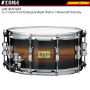 TAMA タマ S.L.P. LBM1465Z-MZB Bubinga & Maple w/ Zebrawood Outer ply 限定品【LBM1465Z-MZB】【在庫有り ケース付き 】 S.L.P.シリーズ スネア ドラム リミテッド