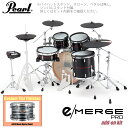 Pearl パール e/MERGE PRO w/Add-on Kit EMPC925S/C-AOK アドオンキット カスタムフィニッシュ #855 Black ...