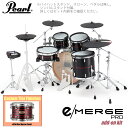 Pearl パール e/MERGE PRO w/Add-on Kit EMPC925S/C-AOK アドオンキット カスタムフィニッシュ #856 Red Oy...
