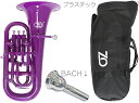 ZO ゼットオー ユーフォニアム EU-04 パープル アウトレット プラスチック 管楽器 Euphonium purple BACHマウスピース セット C ...