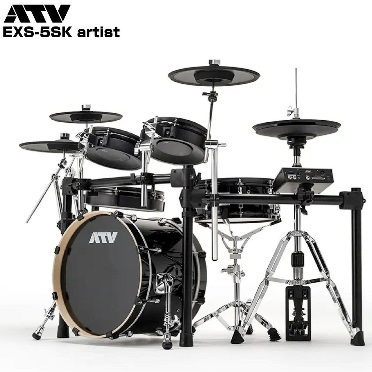 ATV (エーティーブイ) EXS-5SK artist 電子ドラム 自宅 練習 エレドラ【EXS-5SK artist】【 お手入れセット付 】 軽音楽 吹奏...