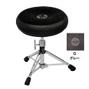 ROC-N-SOC ロックンソック マニュアルスピンドルドラムシート ラウンド型 MSSO-R-G グレー + スタンド スピンドルベース ショート スクリュー...