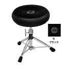 ROC-N-SOC ロックンソック マニュアルスピンドルドラムシート ラウンド型 MSSO-R-K ブラック + スタンド スピンドルベース ショート スクリュ...