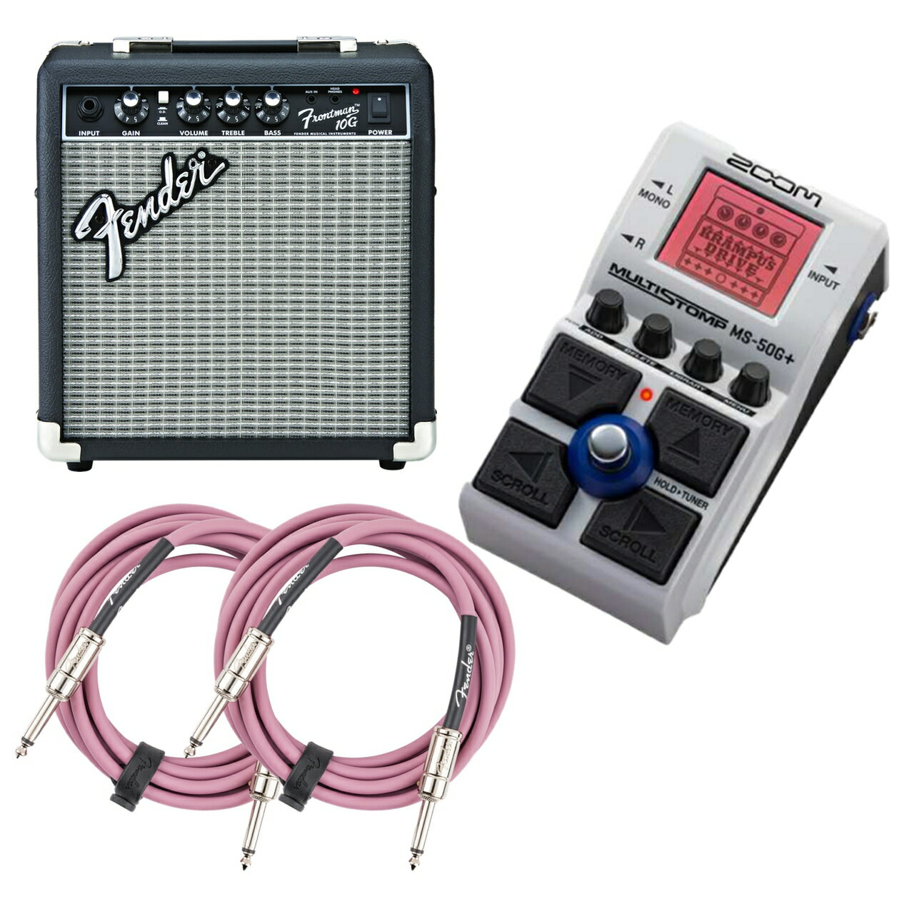 Fender フェンダー FRONTMAN 10G お手軽ギター練習セット アンプ マルチエフェクター 自宅 練習 軽音