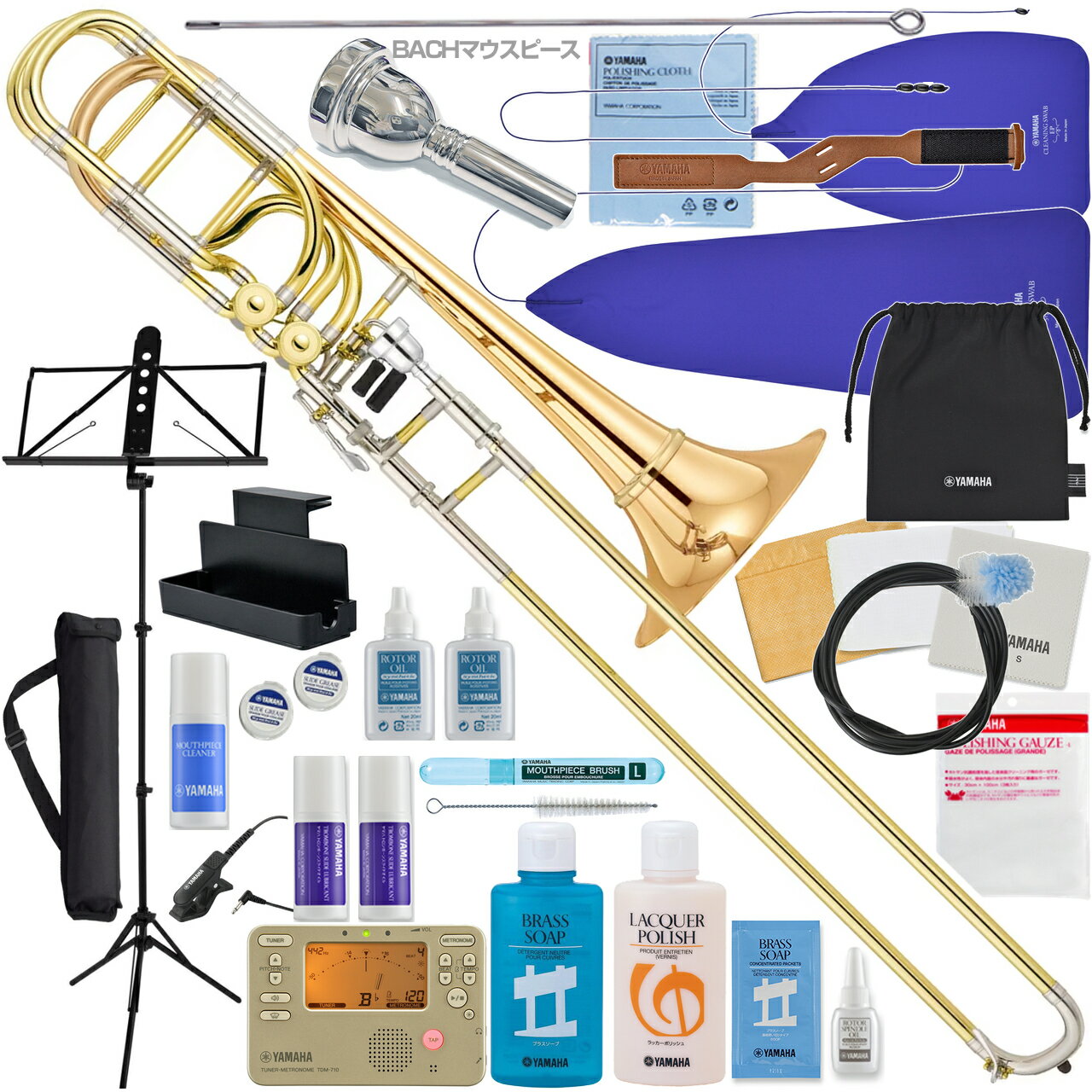 YAMAHA ヤマハ 5年保証サポート対象 YBL-835GD バストロンボーン デタッチャブル ゴールドブラスベル カスタム Xeno セットB 以下対応不可...