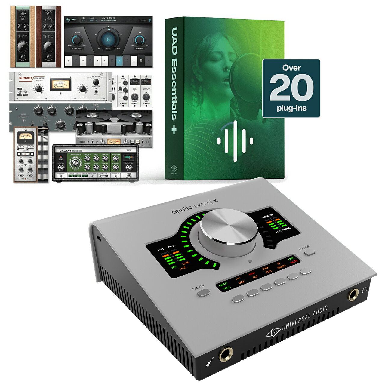Universal Audio ユニバーサル オーディオ Apollo Twin X DUO | Gen 2 Essentials+ Edition【期間 数量限定特価 12/28 まで *台数限定のため早期終了の場合もあります。】