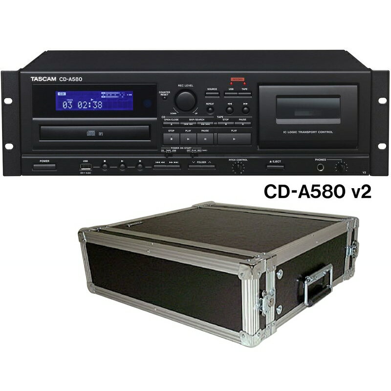 TASCAM �������� CD-A580 v2 �� �� ARMOR 3U��å����������å� �� ��̳�� �����åȥǥå� CD�ץ쥤�䡼��CDA580 ARMOR...