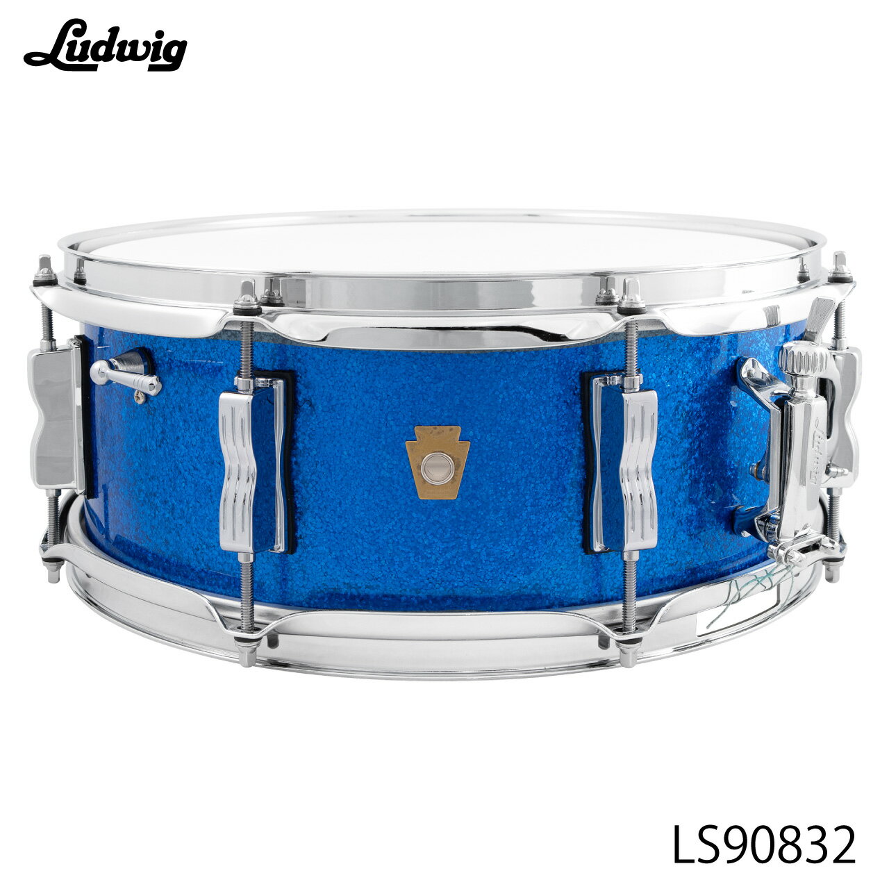 Drums - LUDWIG ラディック LS90832 Blue Sparkle ジャズフェスト【LS90832】 木胴 ポプラ マホガニー ドラム スネア