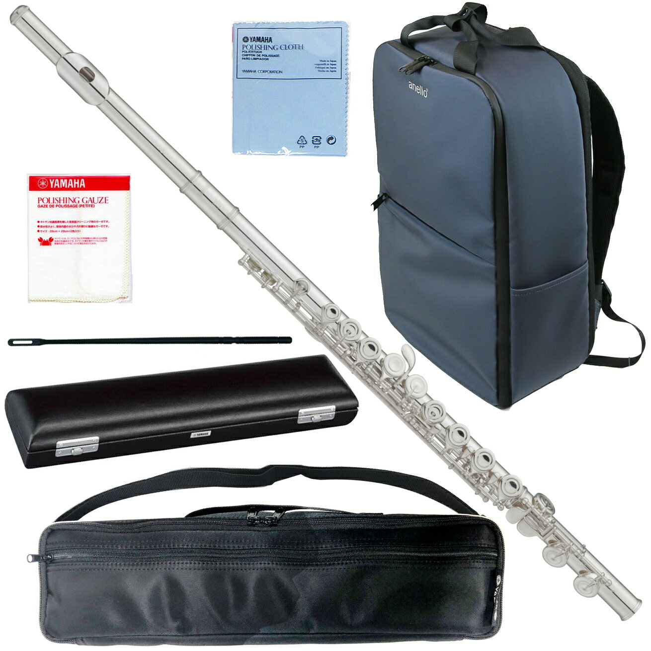 YAMAHA ヤマハ 5年保証サポート対象 YFL-212 フルート Eメカニズム 銀メッキ 管楽器 セットE 以下対応不可 北海道 沖縄 離島 代引き